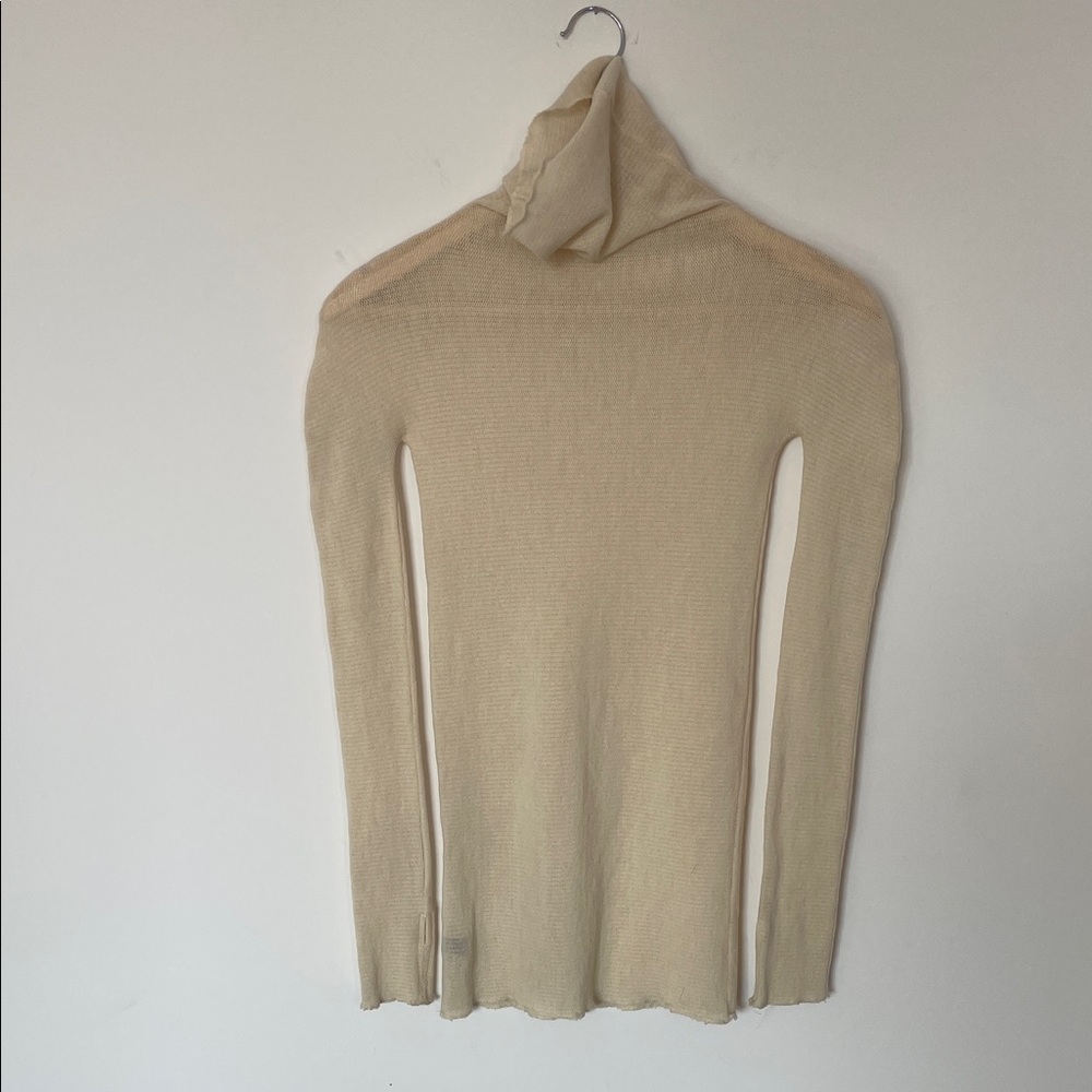 Margherita Perilli Milan Sheer Turtleneck One Size (XS stretches)
